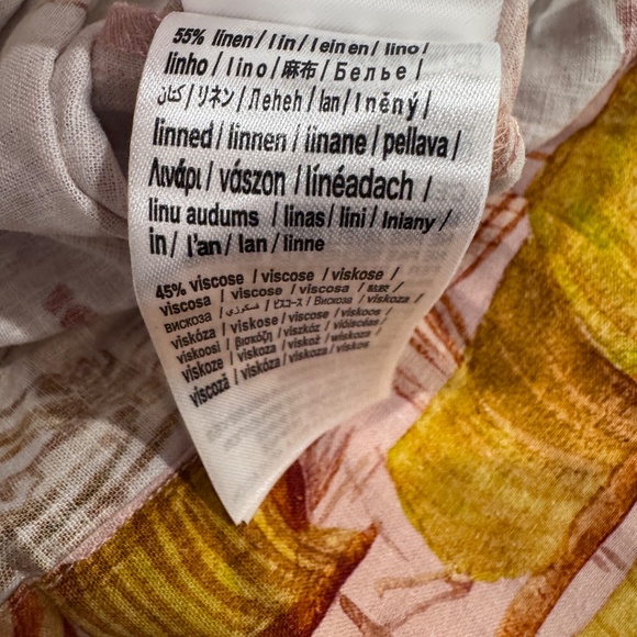 NWT Farm Rio Strappy Linen Maxi Dress Nautical Wonder Casual Beach Pink Sz XL - Picture 16 of 16